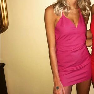 HOT PINK mini dress